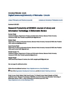 desidoc journal of library and information technology subscription